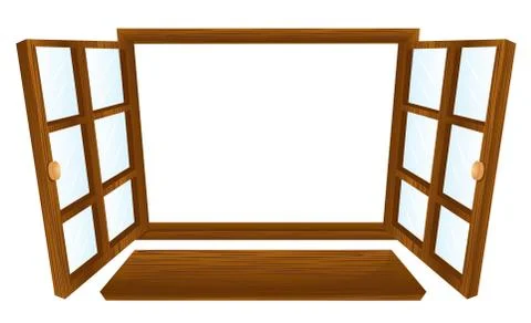 Open window Ilustración de archivo
