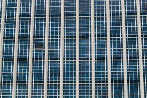 Open Window In Office Block Stock Photos