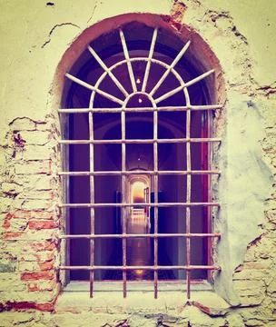 Open Window Open Window of Old Building in Italy, Retro Effect Copyright: ... Fotos de archivo