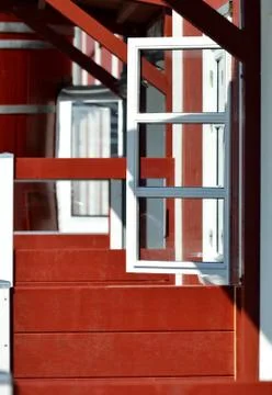 Open window Stock Photos