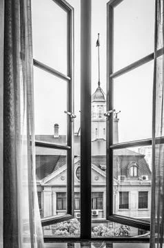 Open window Stock Photos