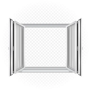 Open window template Stock Illustration