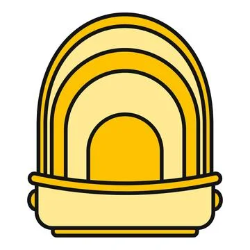 Open yellow can of sardines vector icon Stock Illustration