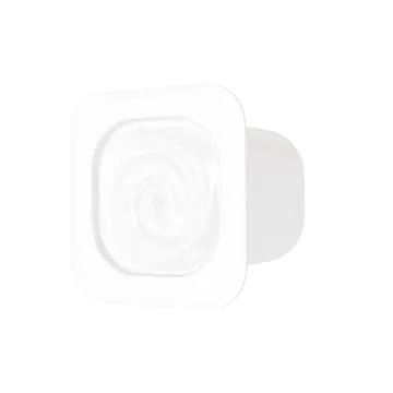 A open yogurt cup with a white background Stock Illustration