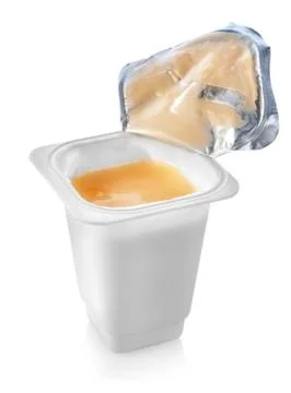Open yogurt Stock Photos