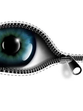 Open your eyes Stock Illustration