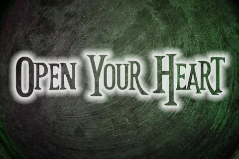 Open your heart concept Stock Illustration