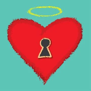 Open your heart Illustrazione stock