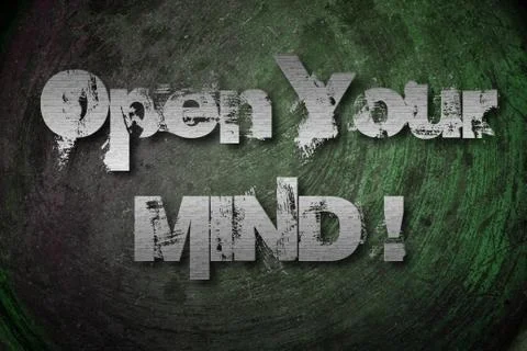 Open your mind concept Stock Illustration