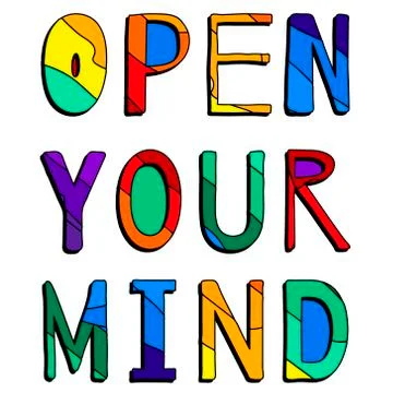 Open your mind. Stock Illustration