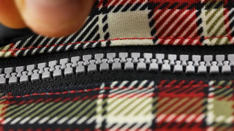 Open zipper closeup Stock Footage 34235728
