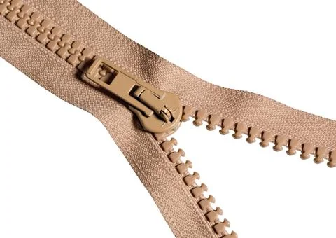 Open zipper Stock Photos