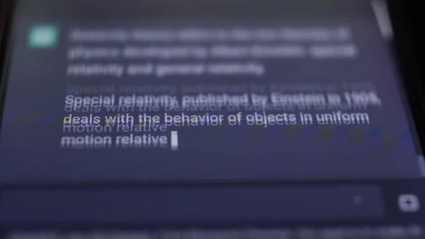 Openai artificial intelligence app answer a question. chatgpt ai software. Stock-Footage 232675187