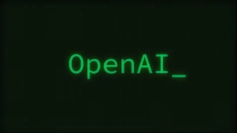 OpenAI, Typing Text, Retro Computer Screen Stock Footage 263717880