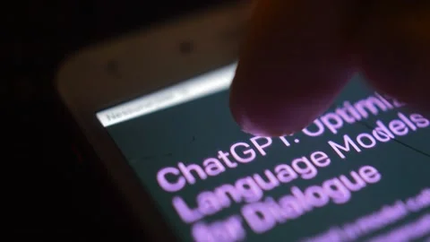 Openai website for artificial intelligence. chatgpt by openai software. Stock-Footage 232674105