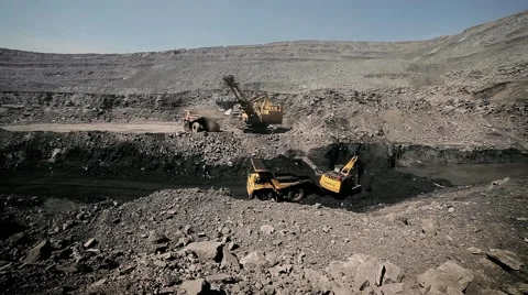 Opencast coal mining Stock Footage 51406207