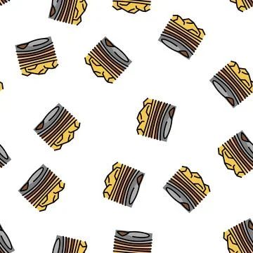 Opencast goldmine vector seamless pattern Stock Illustration