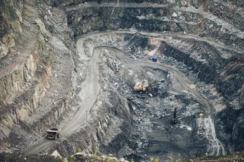 Opencast Mining Quarry Stock Photos