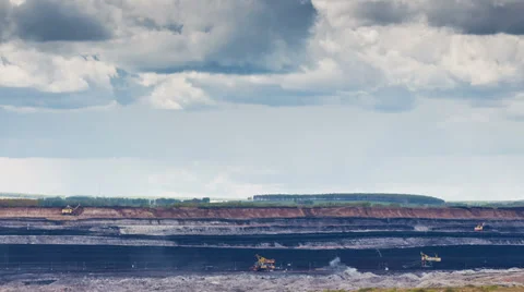 Opencast mining, time lapse Stock Footage 39373638