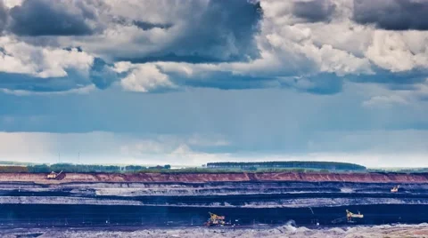 Opencast Mining, Time Lapse Video stock 56927170