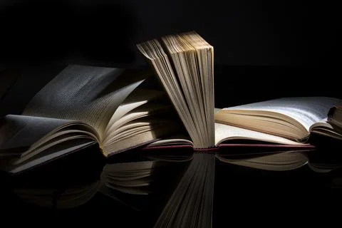 Opened Aged Book 写真素材
