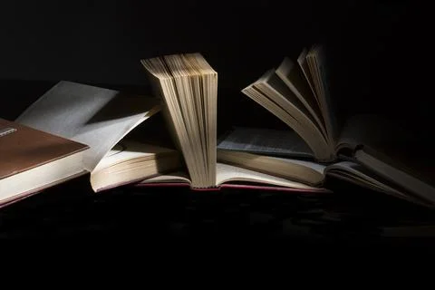 Opened Aged Book Stock Photos