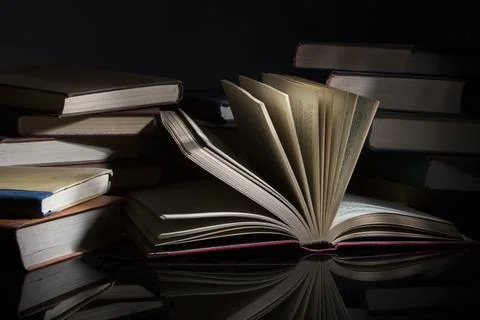 Opened Aged Book Stock Photos