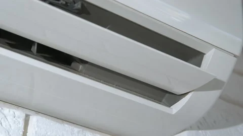 Opened air conditioner cover. Stock Footage 310135628