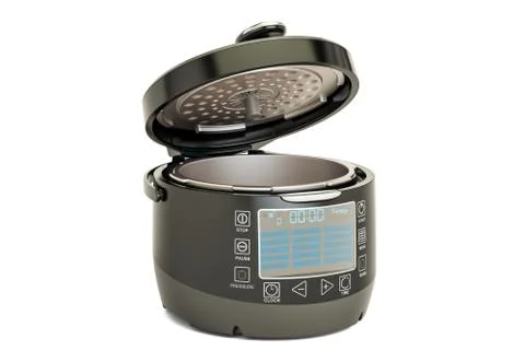 Opened Automatic Multicooker, 3D rendering Stock Illustration