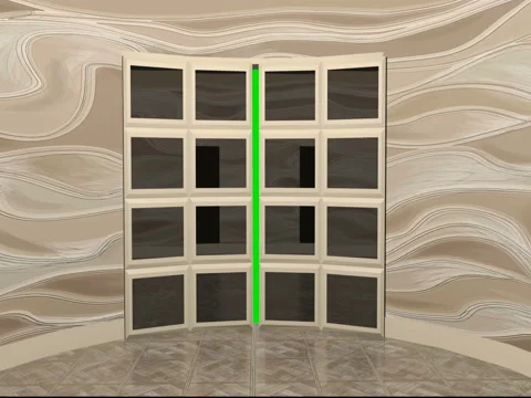 Opened biedge door Stock Footage 77926547