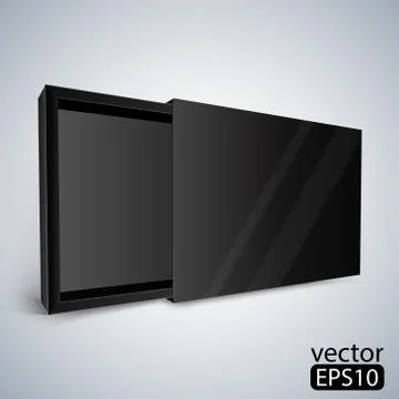 Opened black box Stock Illustration