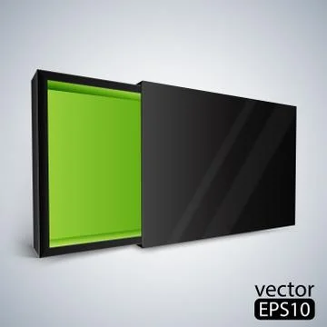 Opened black box Stock Illustration