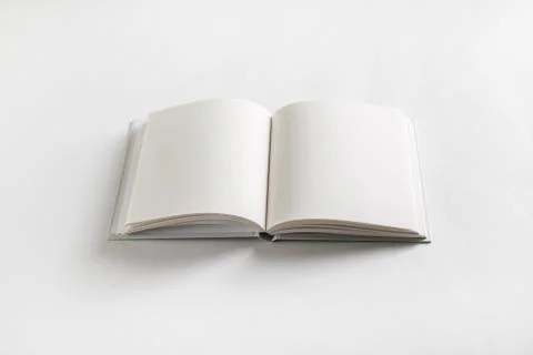 Opened blank book Stock Photos