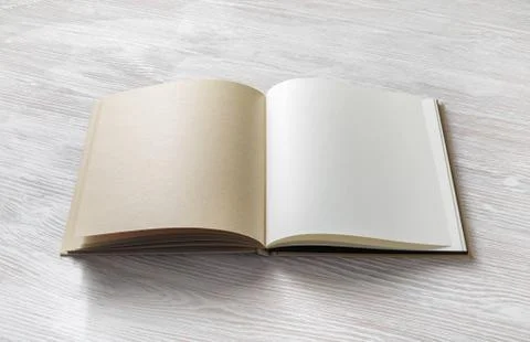 Opened blank book Stock Photos