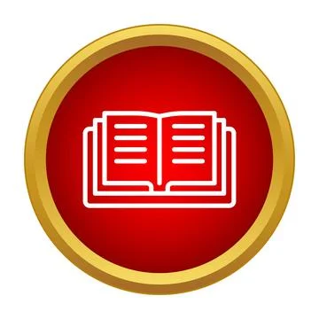 Opened book icon displaying education and learning concept 스톡 일러스트