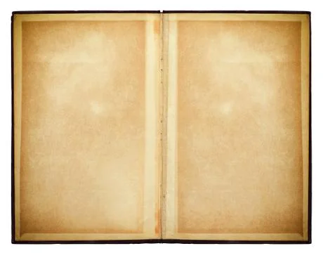 Opened book. old paper texture Stock Photos