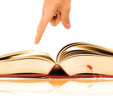 Opened book Foto stock