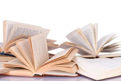 Opened books Stock Photos