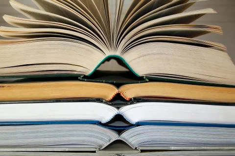 Opened books Stock Photos