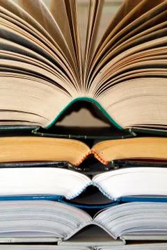 Opened books Foto stock