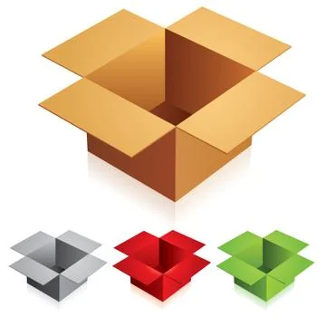 Opened box イラスト素材