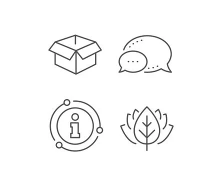 Opened box line icon. Logistics delivery sign. Vector Illustrazione stock