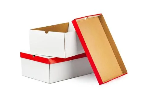 Opened boxes Opened boxes isolated on white background Copyright: xZoonar.... 스톡 사진