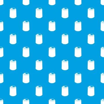 Opened bucket pattern vector seamless blue Stock Illustration
