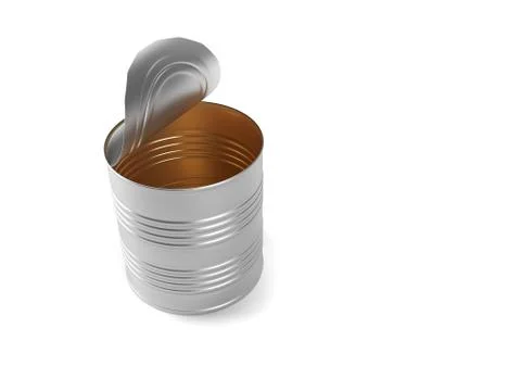 Opened can Stock Illustration