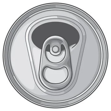 Opened can top Stock Illustration