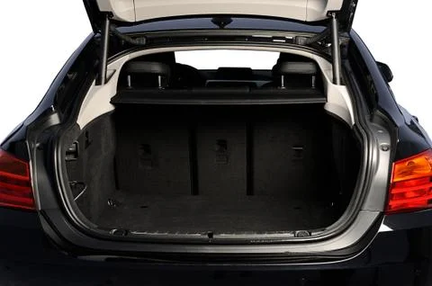 Opened car empty trunk Stock Photos