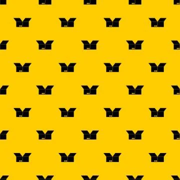 Opened cardboard box pattern vector 스톡 일러스트