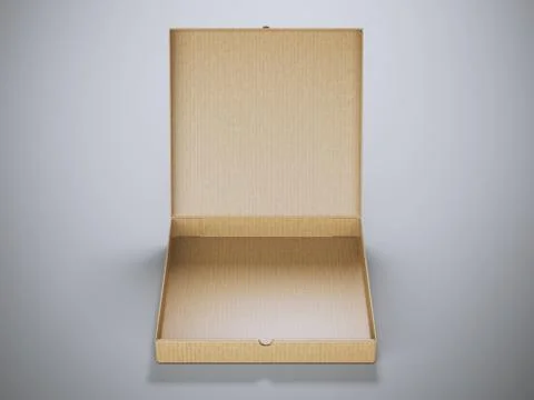 Opened cardboard package Stockillustratie