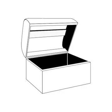 Opened Chest Box Stock-Illustration